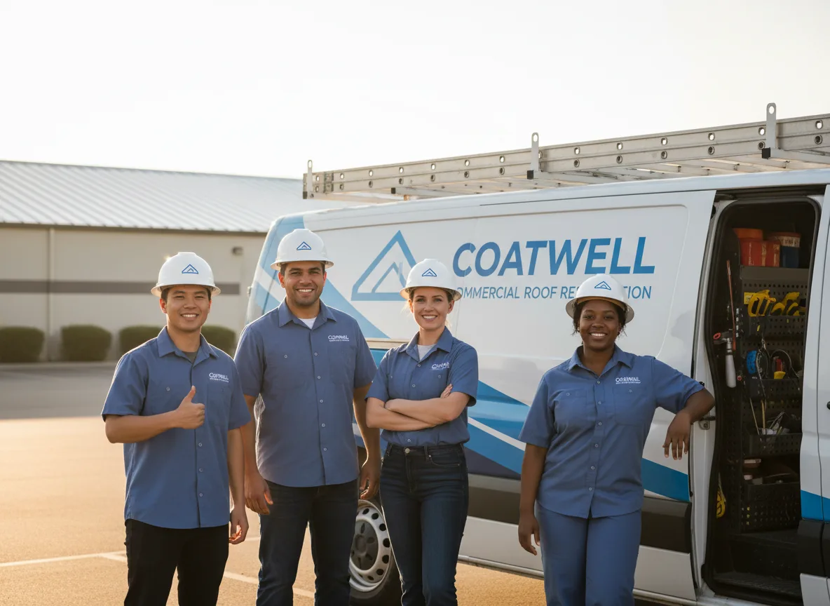 Commercial roof coating company in Lennon, MI