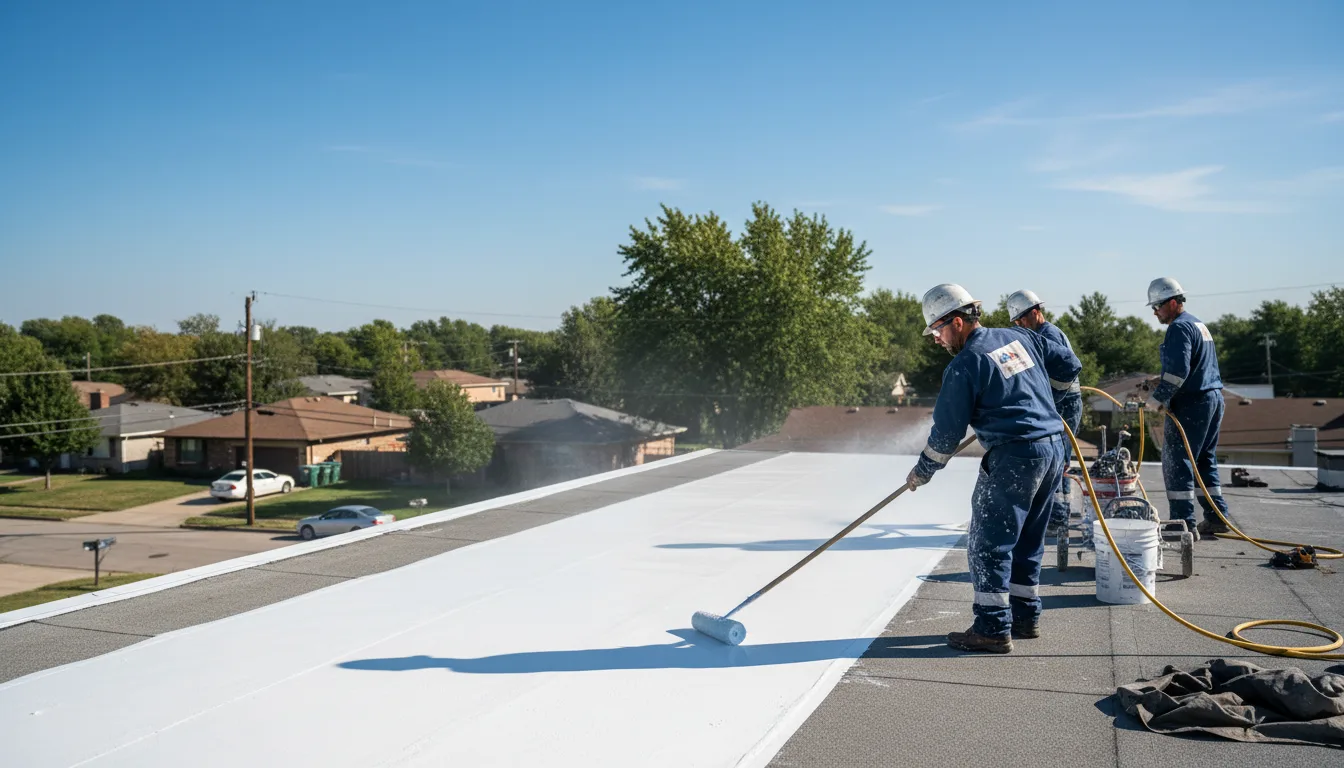 Commercial roof coating in Lennon, MI near me